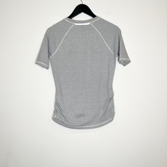 Lucy Activewear Top Short Sleeve Tee Shirt Striped Scrunchie - Picture 5 of 5